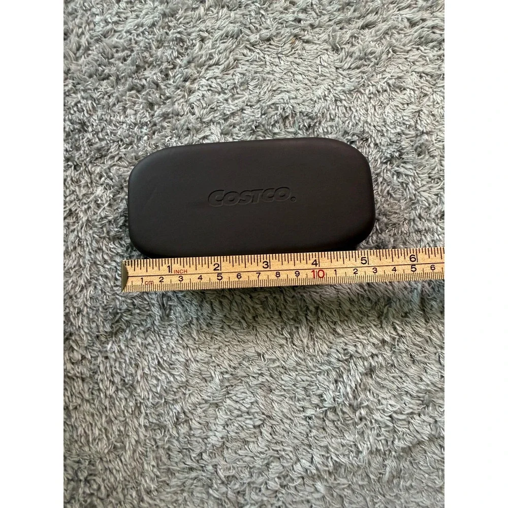 Costco Unisex Clip On Sunglasses OS Black Metal Frame with Case